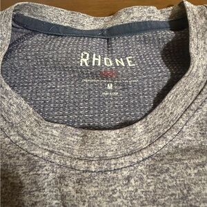 Rhone Heathered Blue Crewneck Tee Med